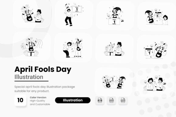 April Fools Day 2D Illustrations & Graphics