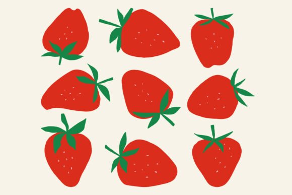 Cute Strawberry Clipart: Sweet Graphics & Illustrations