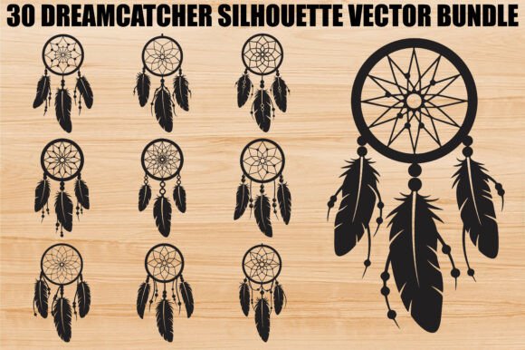 Dreamcatcher Silhouette Bundle: Graphics & Illustrations for Handmade Crafters